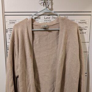 LLBean Cream/Beige Cardigan